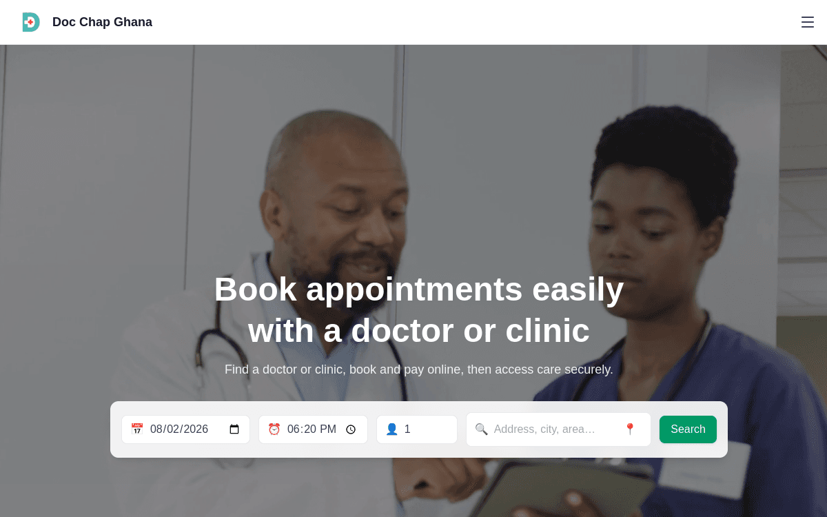 Aperçu du projet Doc-Chap Ghana