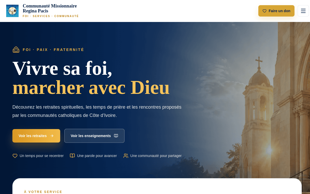 Aperçu du projet Église Côte d’Ivoire