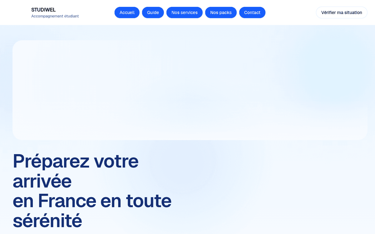 Aperçu du projet Studiwel